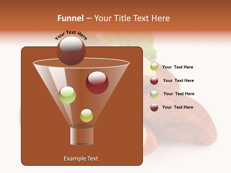 Brown Nut Ingredient PowerPoint Template
