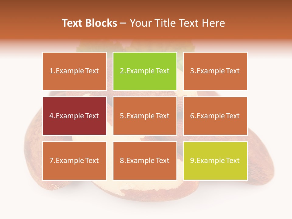 Brown Nut Ingredient PowerPoint Template