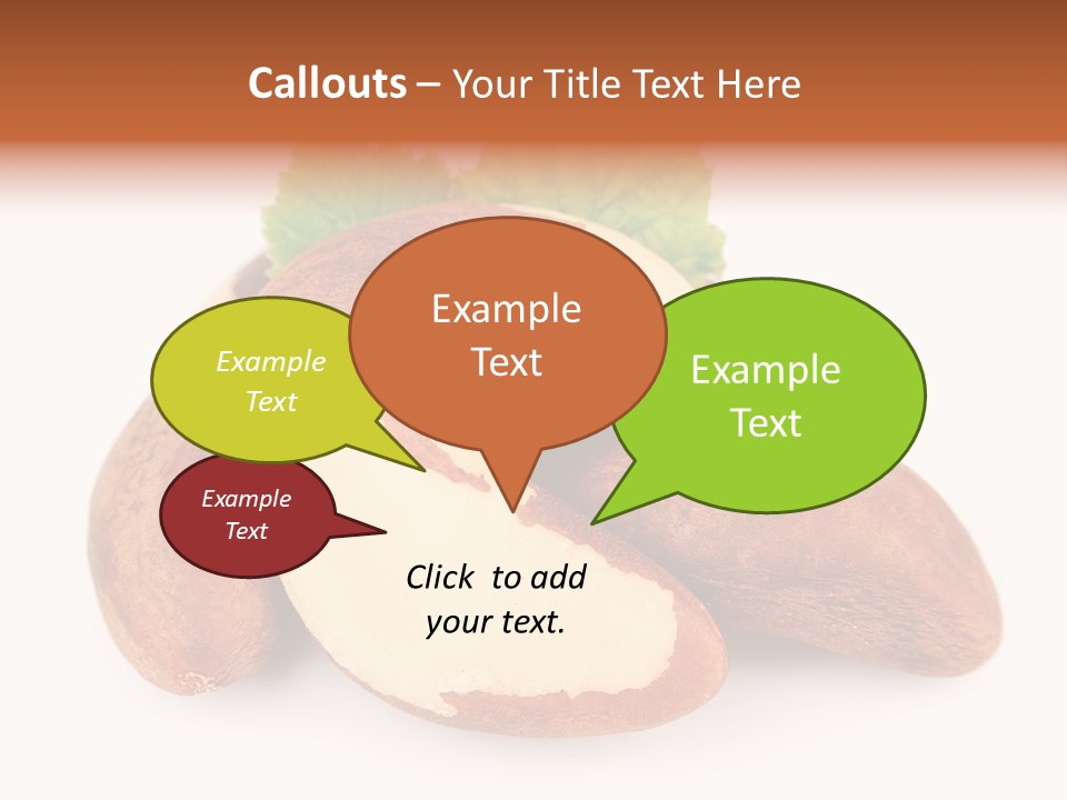 Brown Nut Ingredient PowerPoint Template