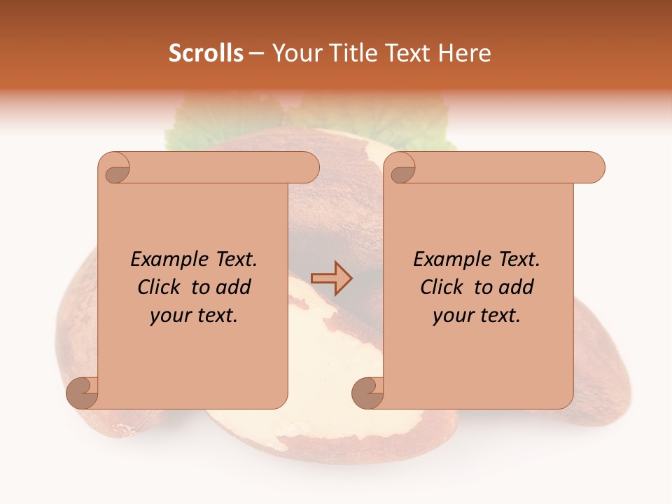 Brown Nut Ingredient PowerPoint Template
