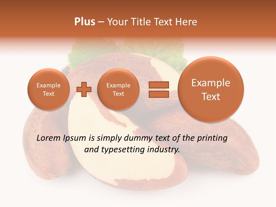 Brown Nut Ingredient PowerPoint Template