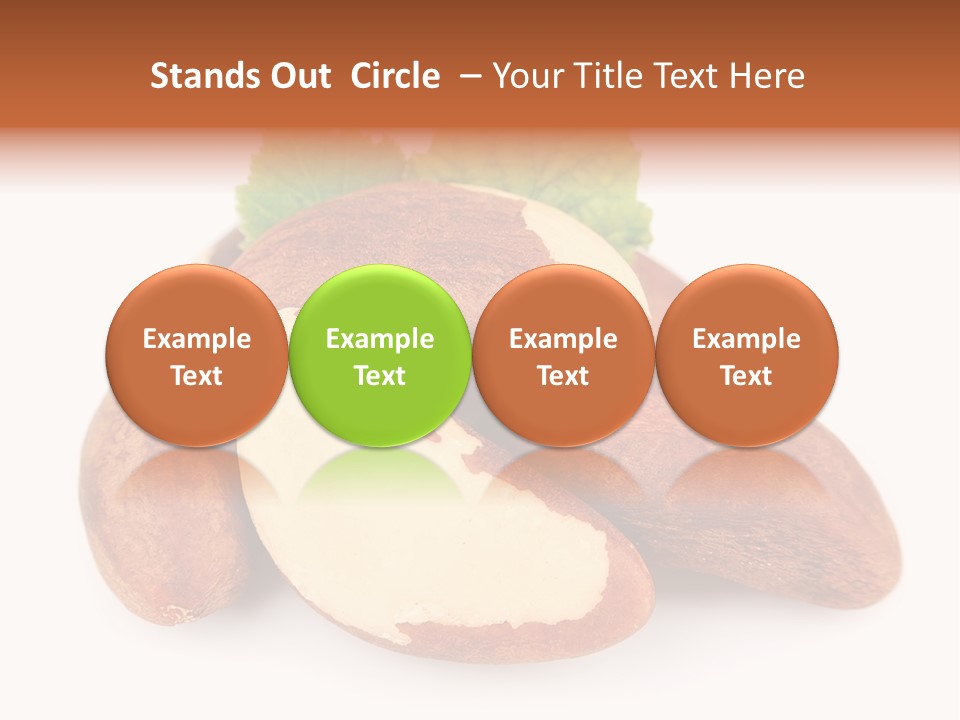Brown Nut Ingredient PowerPoint Template