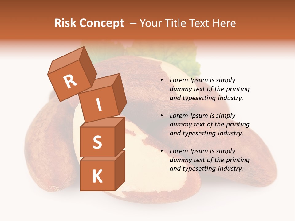 Brown Nut Ingredient PowerPoint Template