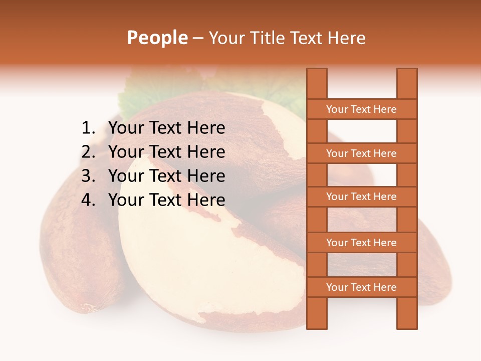 Brown Nut Ingredient PowerPoint Template