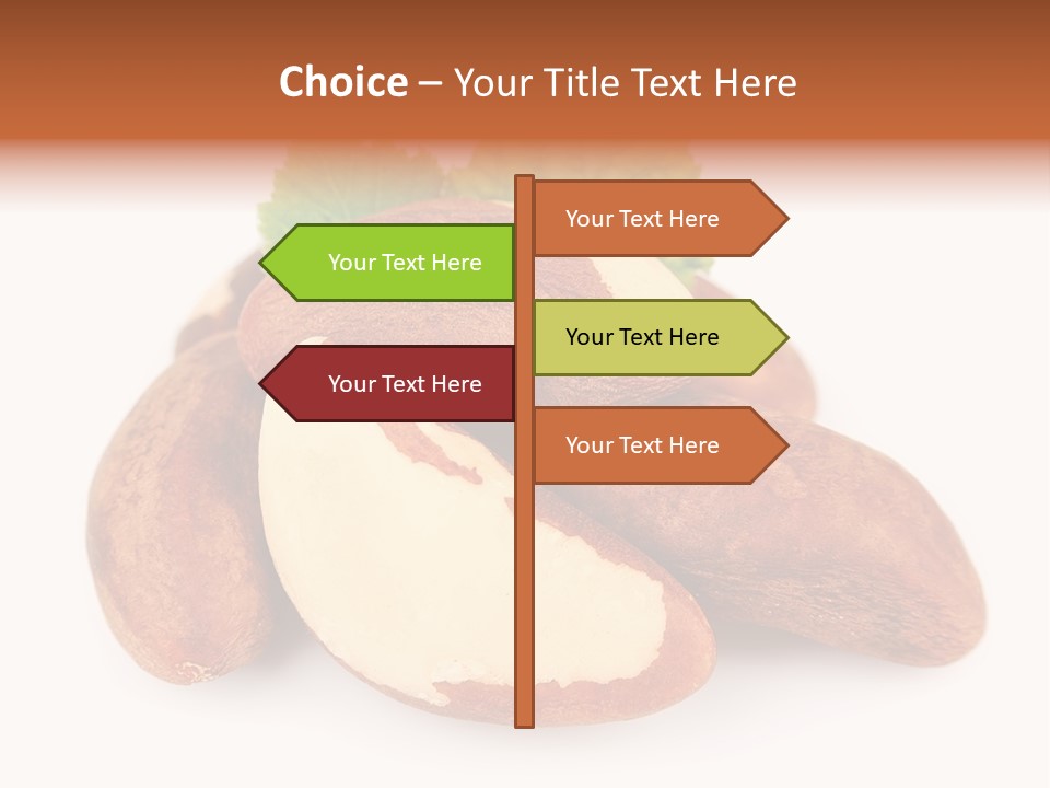 Brown Nut Ingredient PowerPoint Template