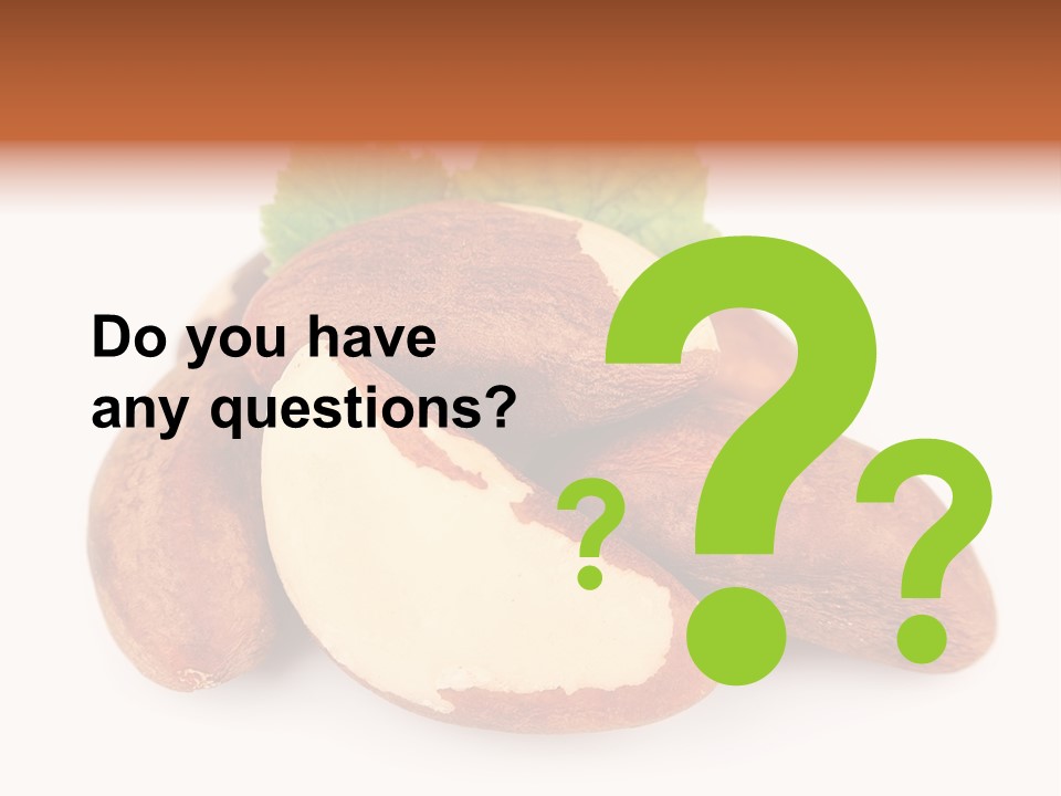 Brown Nut Ingredient PowerPoint Template