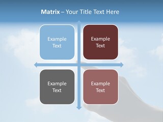 Married Symbol Blue PowerPoint Template