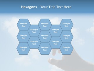 Married Symbol Blue PowerPoint Template