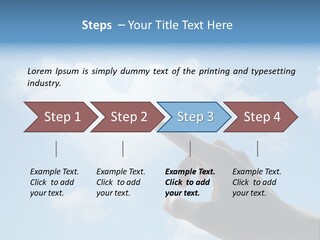 Married Symbol Blue PowerPoint Template