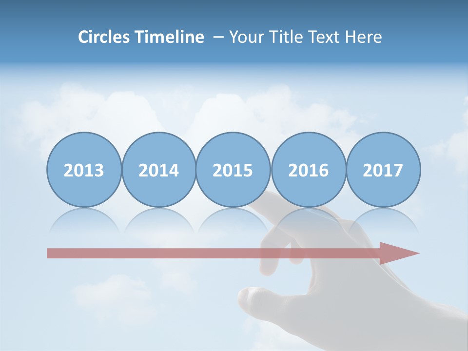 Married Symbol Blue PowerPoint Template