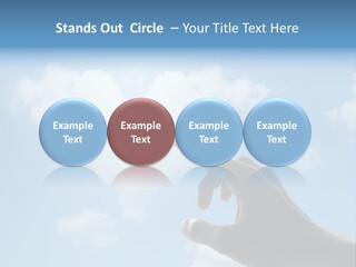 Married Symbol Blue PowerPoint Template