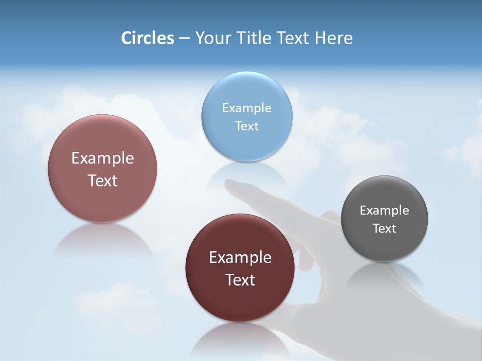 Married Symbol Blue PowerPoint Template
