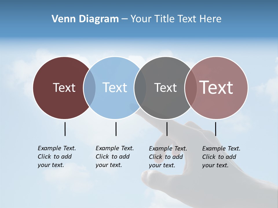 Married Symbol Blue PowerPoint Template