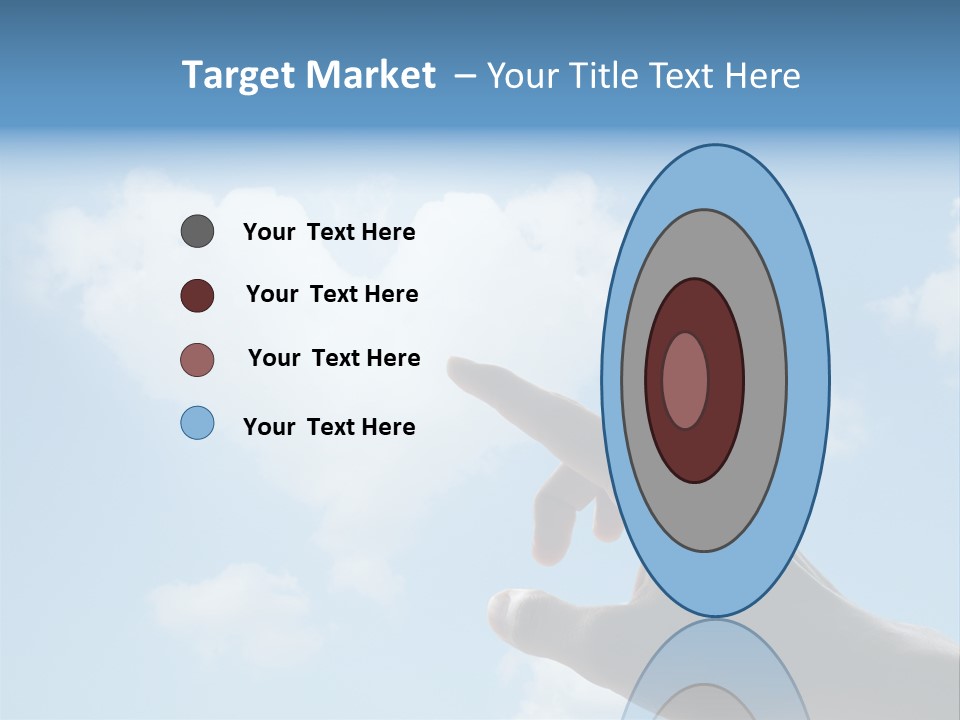 Married Symbol Blue PowerPoint Template
