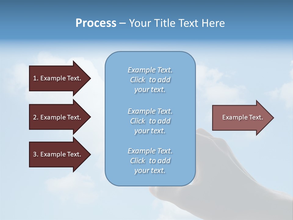 Married Symbol Blue PowerPoint Template