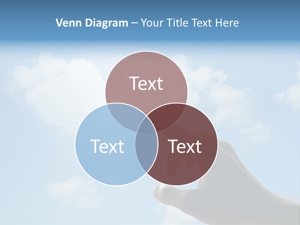 Married Symbol Blue PowerPoint Template