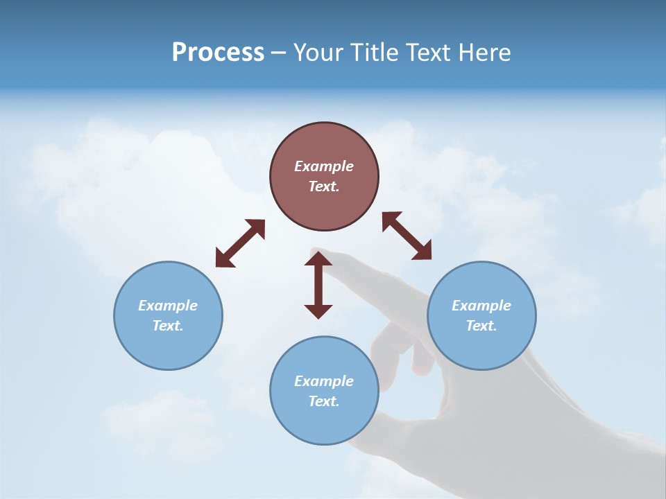 Married Symbol Blue PowerPoint Template