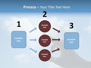 Married Symbol Blue PowerPoint Template