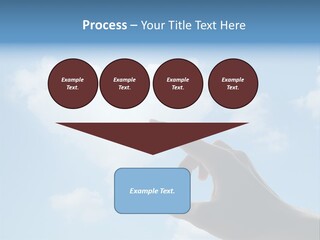 Married Symbol Blue PowerPoint Template