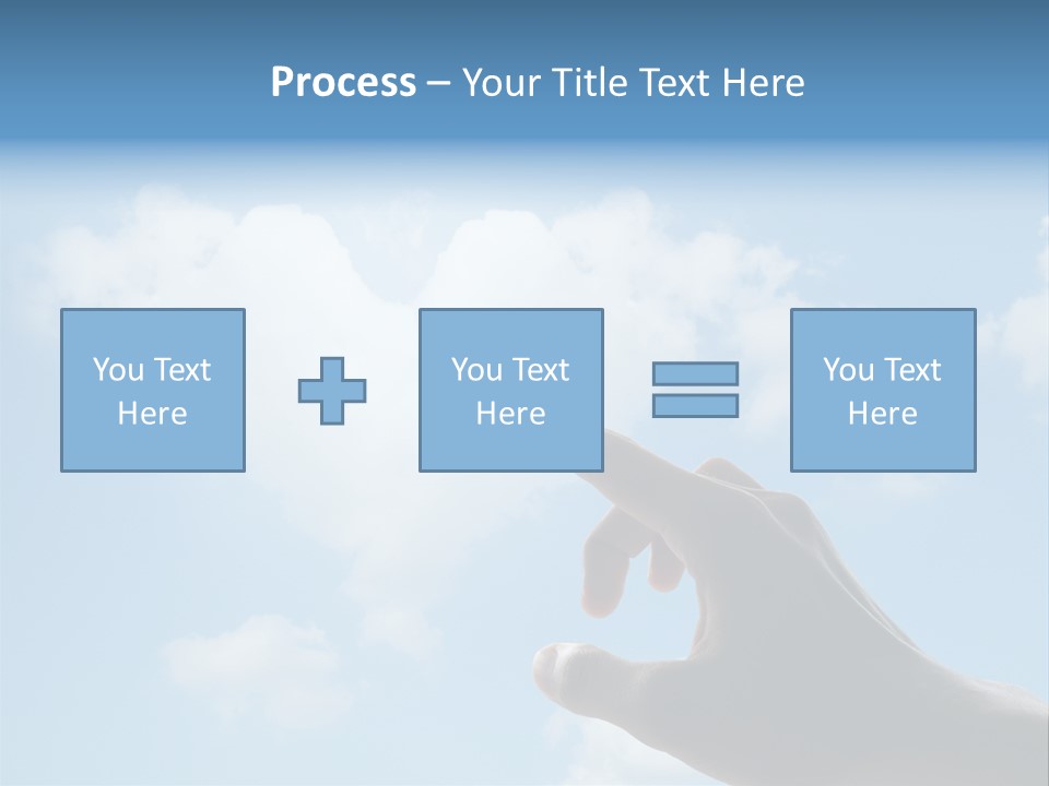 Married Symbol Blue PowerPoint Template
