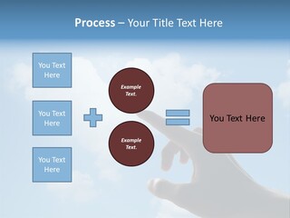 Married Symbol Blue PowerPoint Template