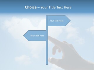 Married Symbol Blue PowerPoint Template