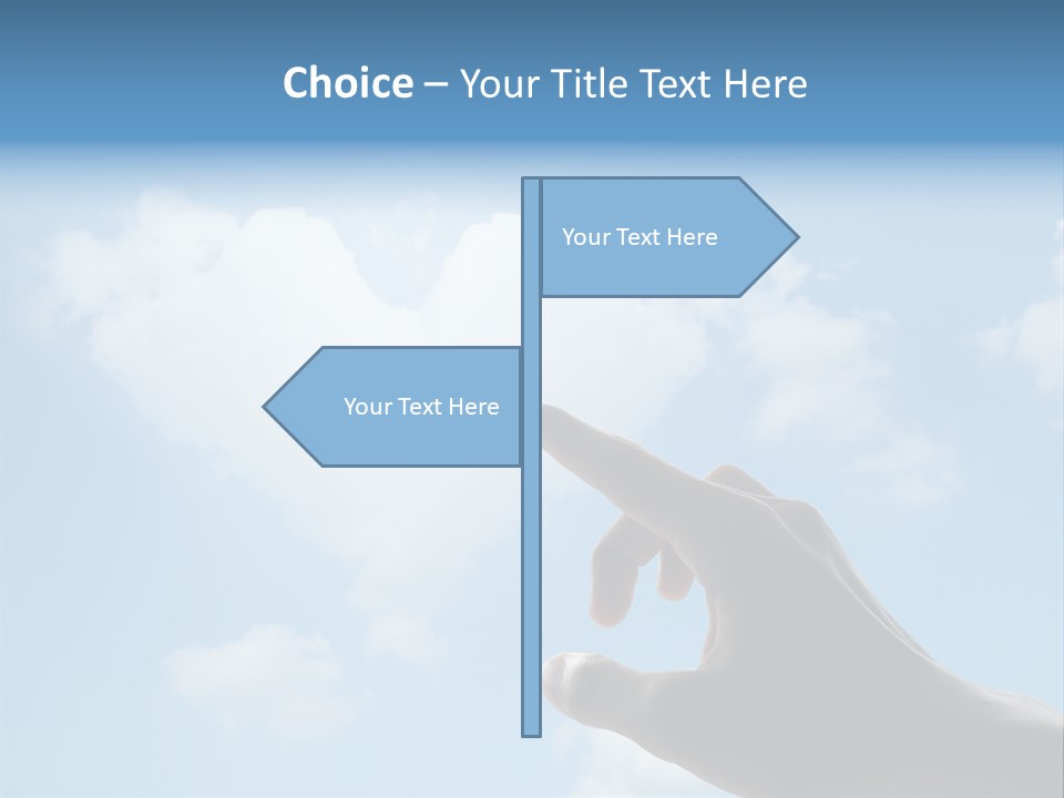 Married Symbol Blue PowerPoint Template