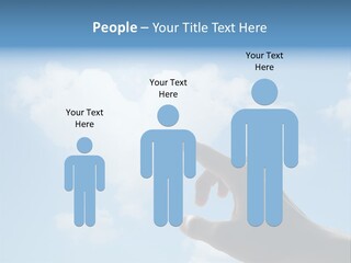 Married Symbol Blue PowerPoint Template