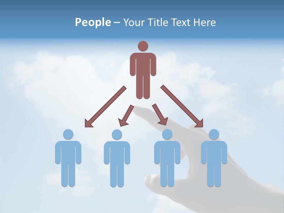 Married Symbol Blue PowerPoint Template