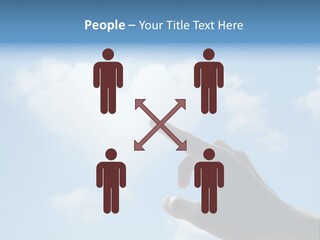 Married Symbol Blue PowerPoint Template