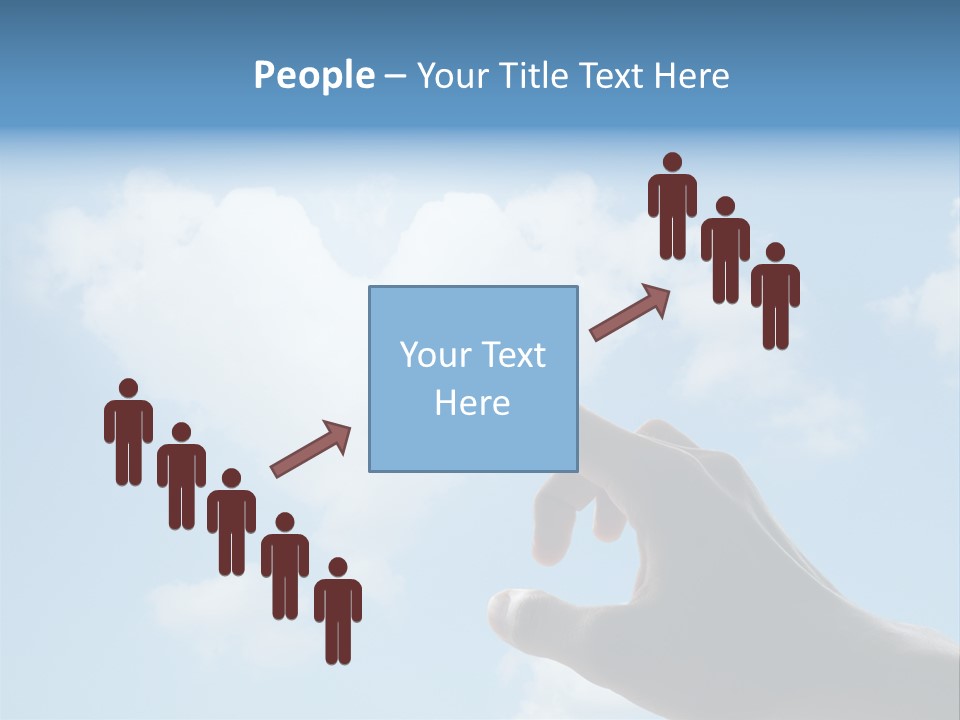 Married Symbol Blue PowerPoint Template