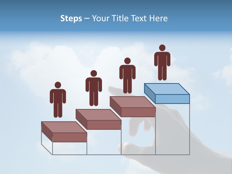 Married Symbol Blue PowerPoint Template