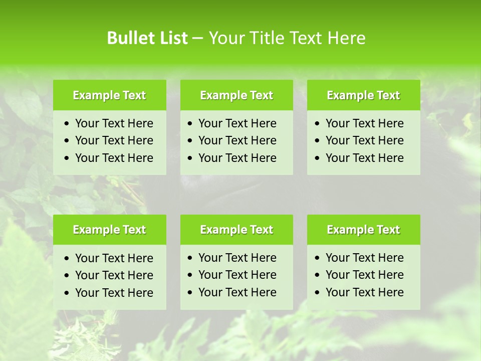 Virunga Gorilla Face Gorilla PowerPoint Template