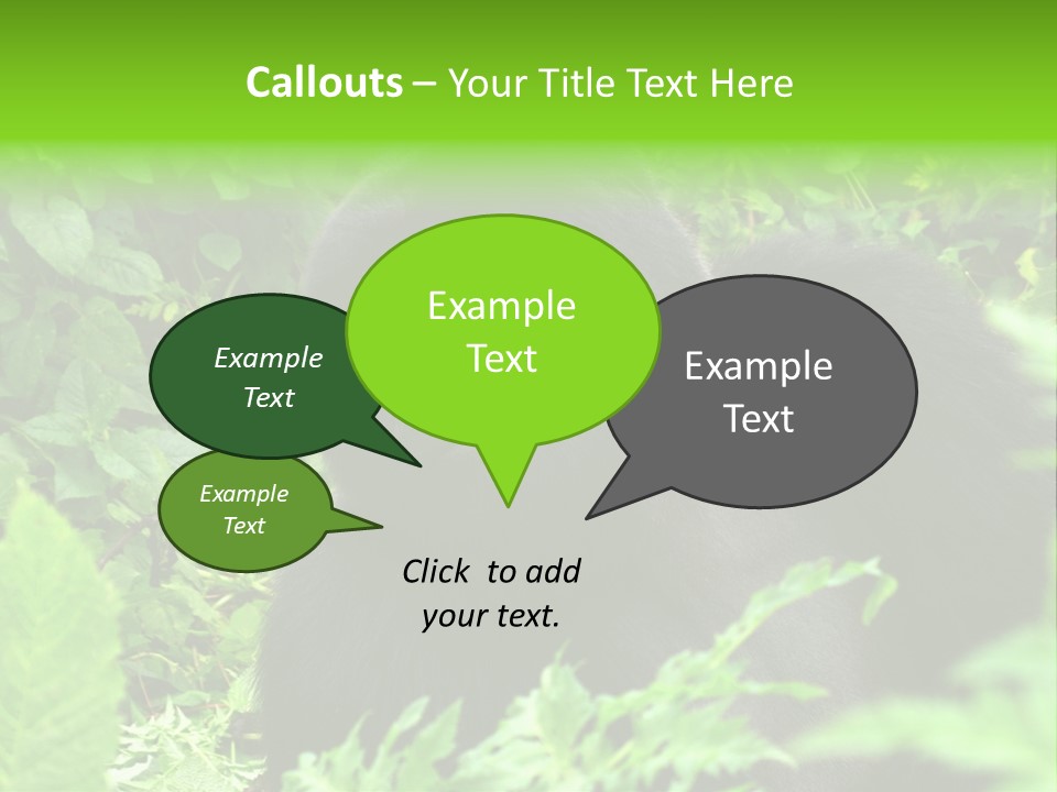 Virunga Gorilla Face Gorilla PowerPoint Template