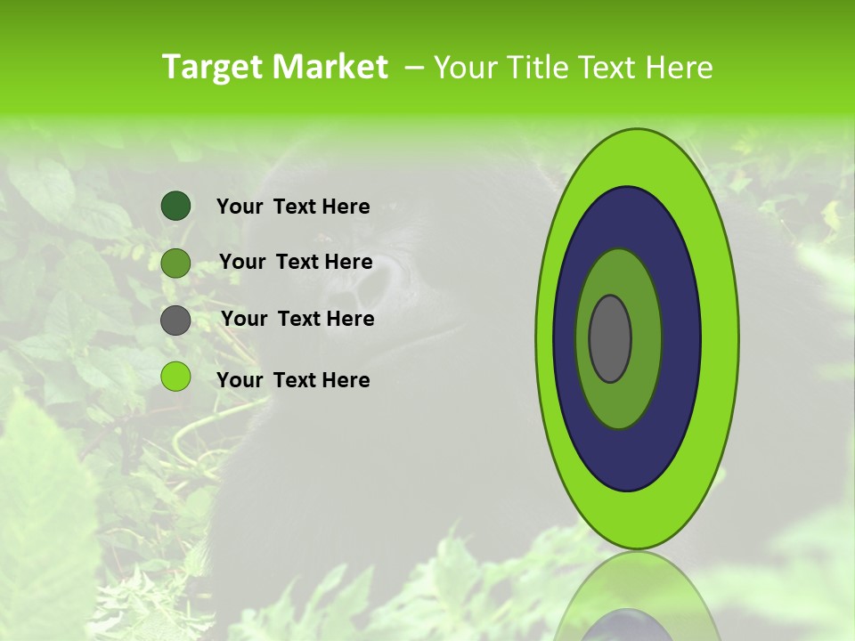 Virunga Gorilla Face Gorilla PowerPoint Template