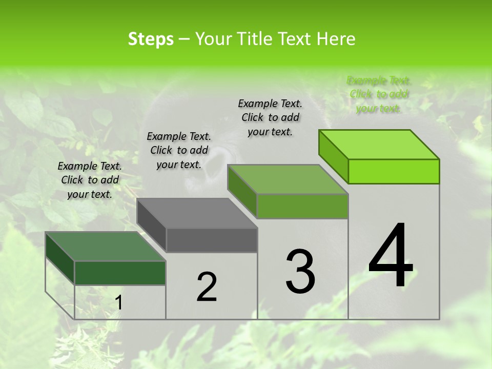 Virunga Gorilla Face Gorilla PowerPoint Template