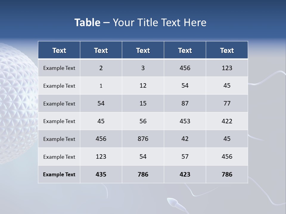 Ovule Competition Copulation PowerPoint Template