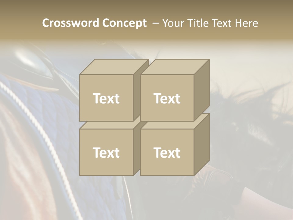 Purebred Saddle Seat PowerPoint Template