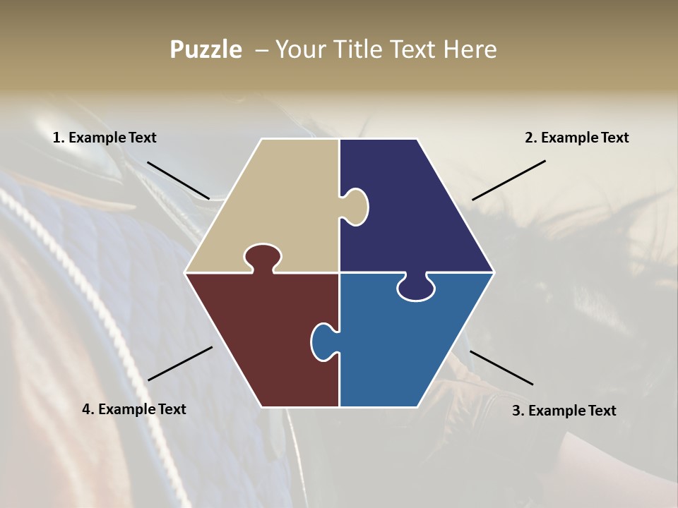 Purebred Saddle Seat PowerPoint Template