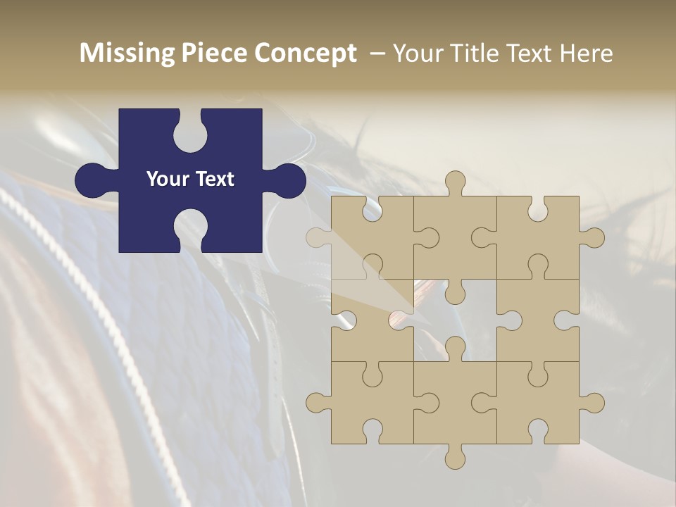 Purebred Saddle Seat PowerPoint Template