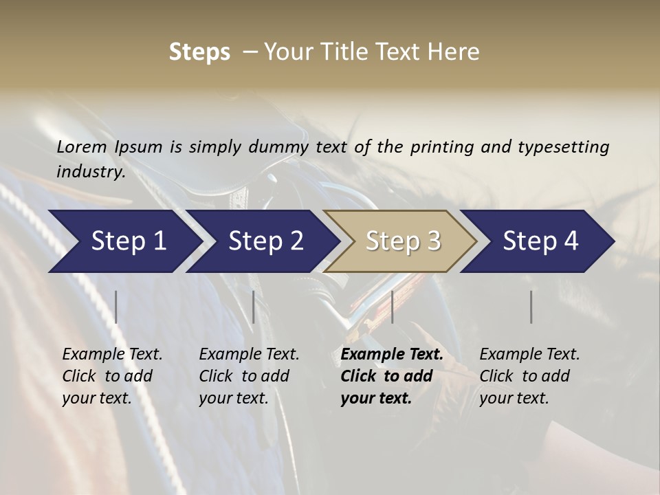 Purebred Saddle Seat PowerPoint Template