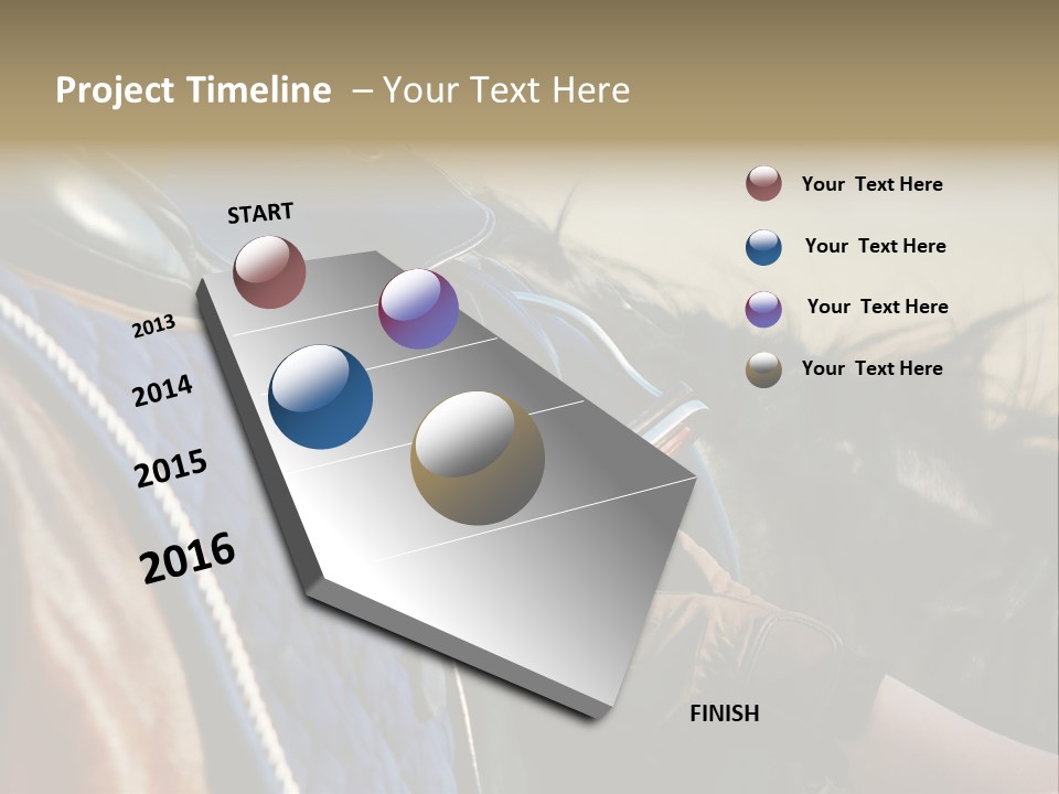 Purebred Saddle Seat PowerPoint Template