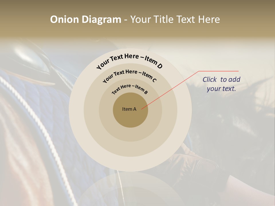 Purebred Saddle Seat PowerPoint Template