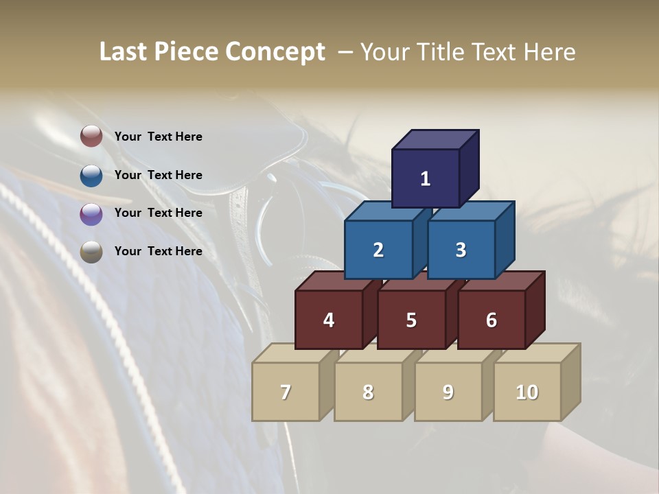 Purebred Saddle Seat PowerPoint Template
