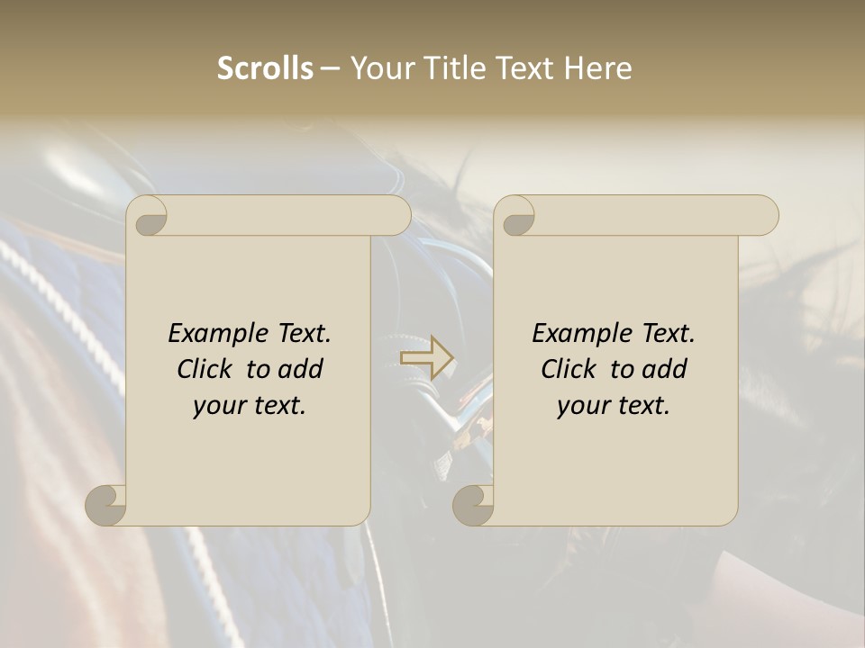 Purebred Saddle Seat PowerPoint Template