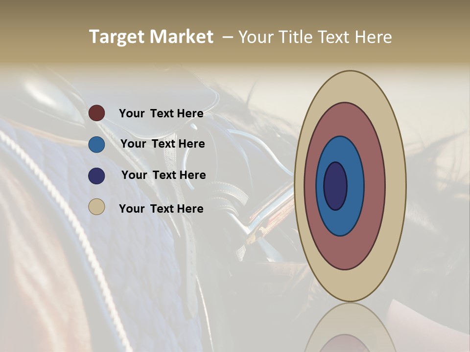 Purebred Saddle Seat PowerPoint Template