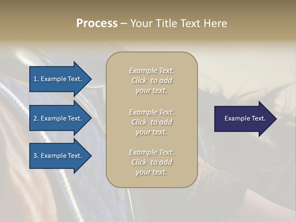Purebred Saddle Seat PowerPoint Template