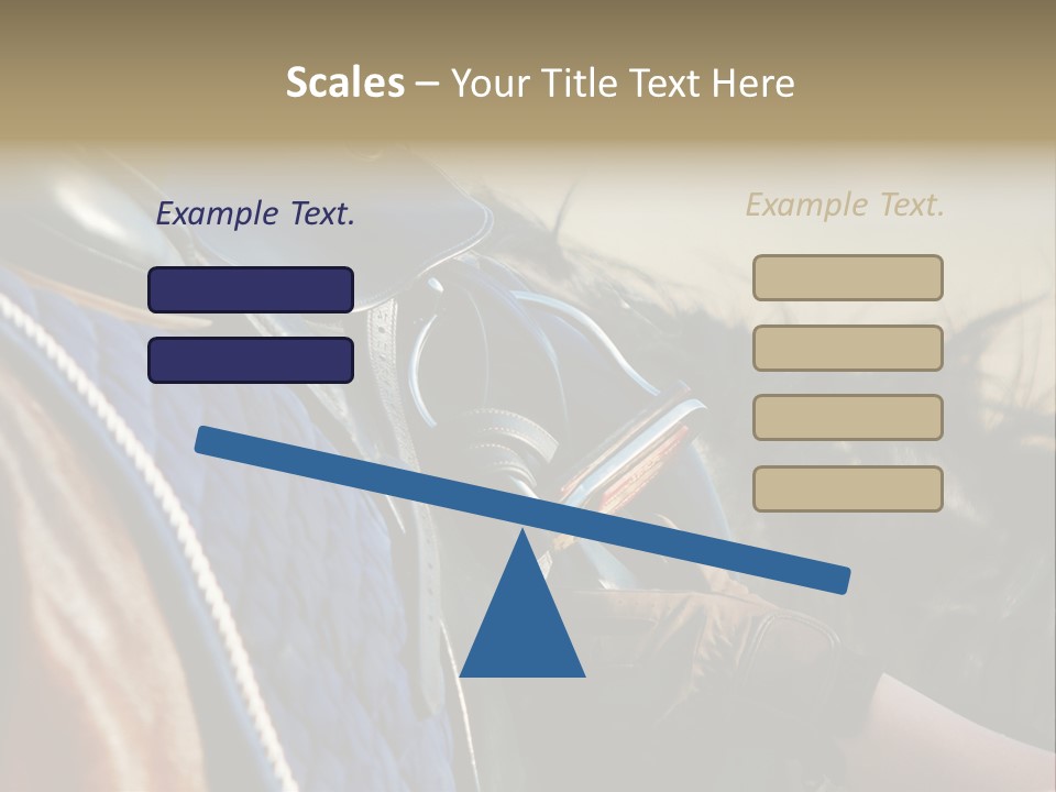 Purebred Saddle Seat PowerPoint Template