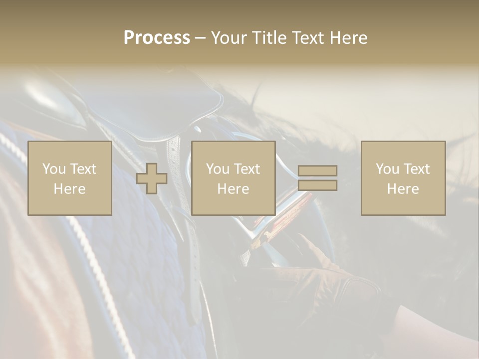Purebred Saddle Seat PowerPoint Template