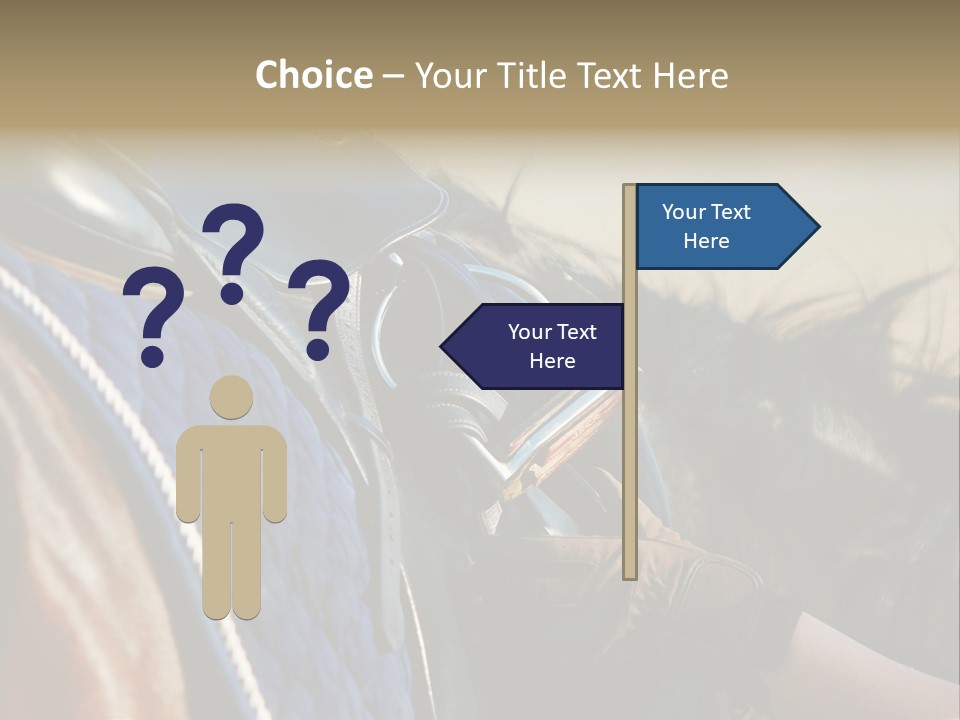 Purebred Saddle Seat PowerPoint Template